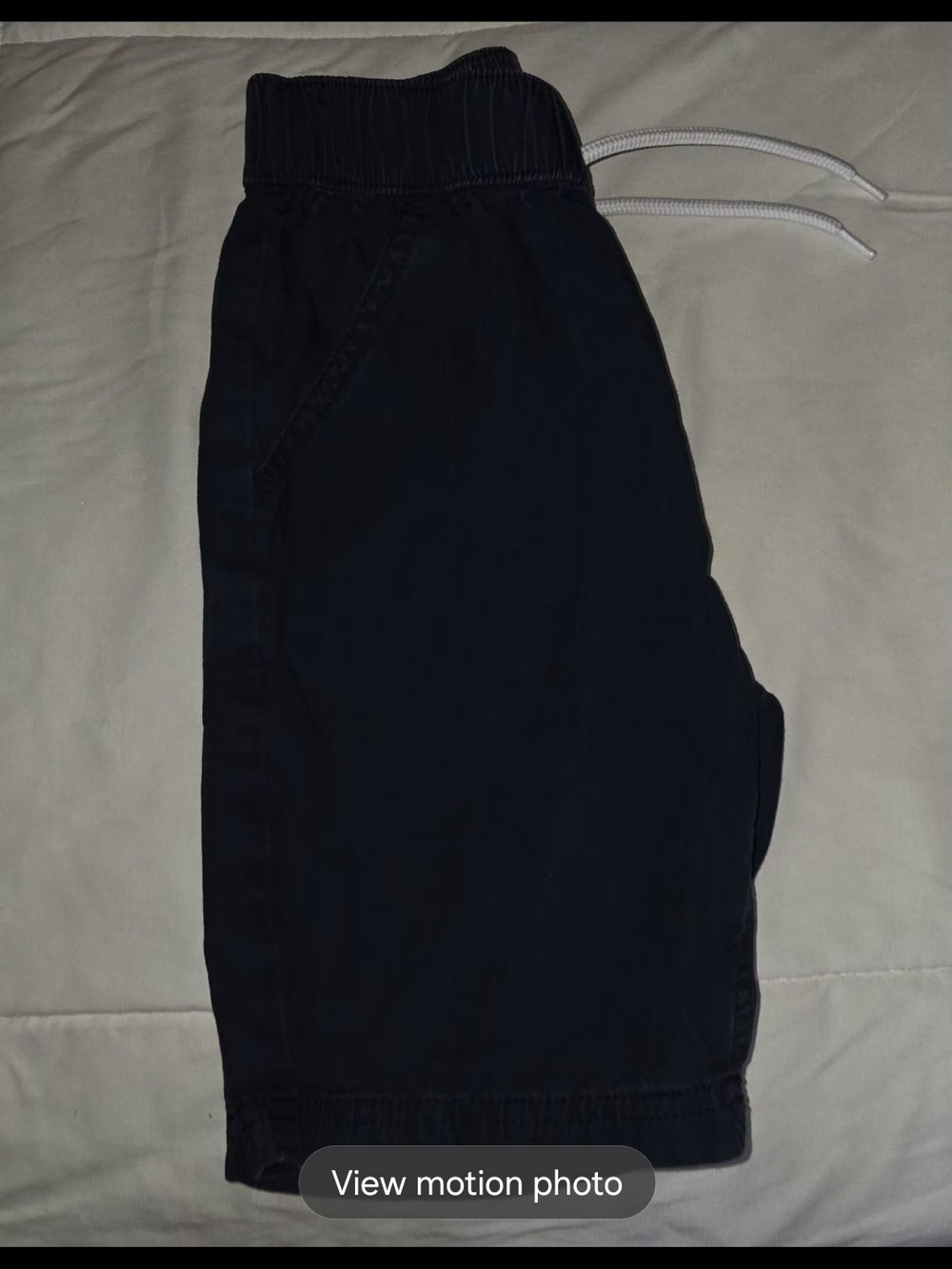 Kids Navy Elastic-Waist Casual Shorts